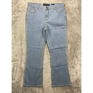NWT Calvin Klein Women's Stretch‎ Flare Jeans Size 14 Slim Light Wash WG48A40C